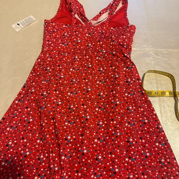 Lands' End Red Floral Women's Swim Dress - Picture 3 of 8